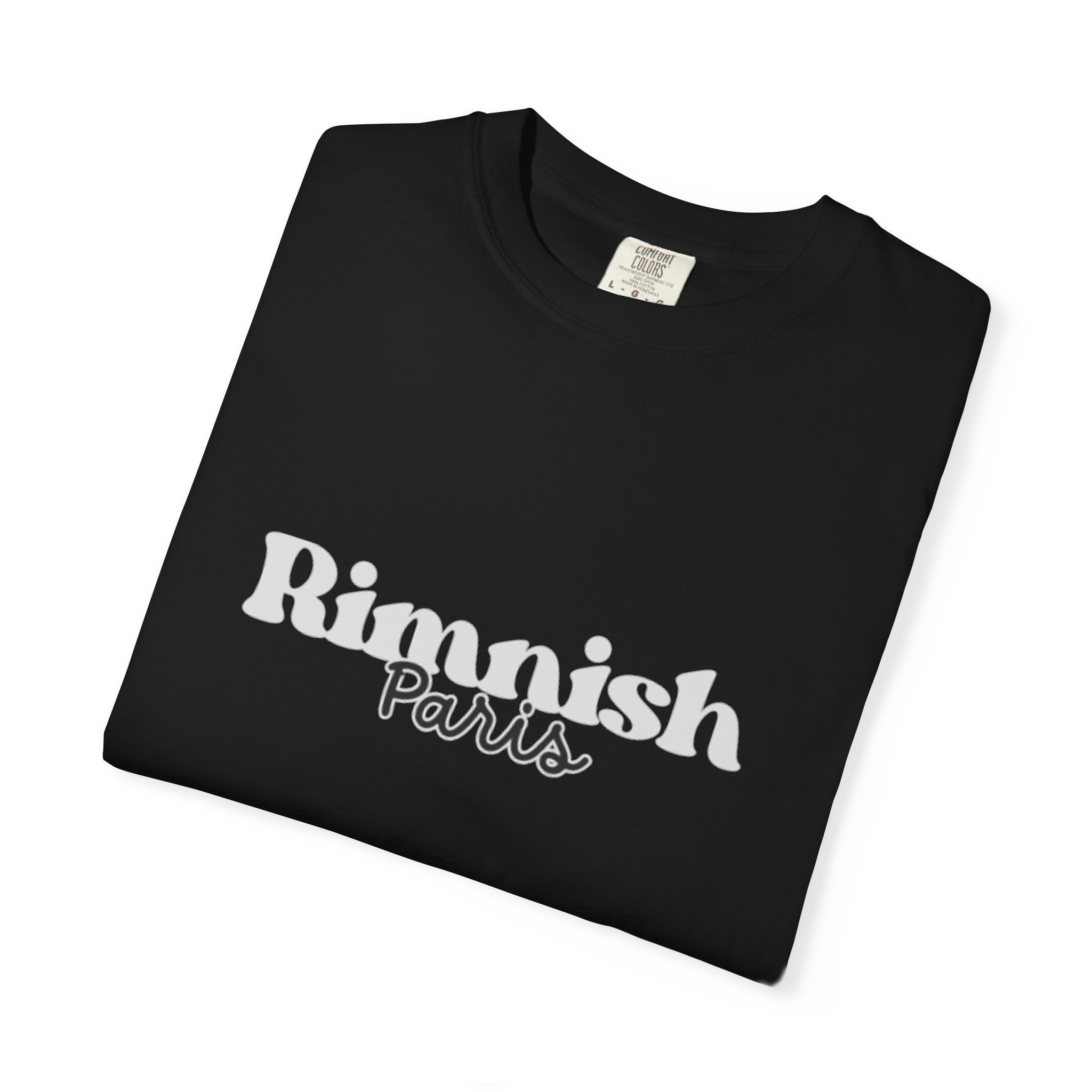 rimnish paris script t shirt