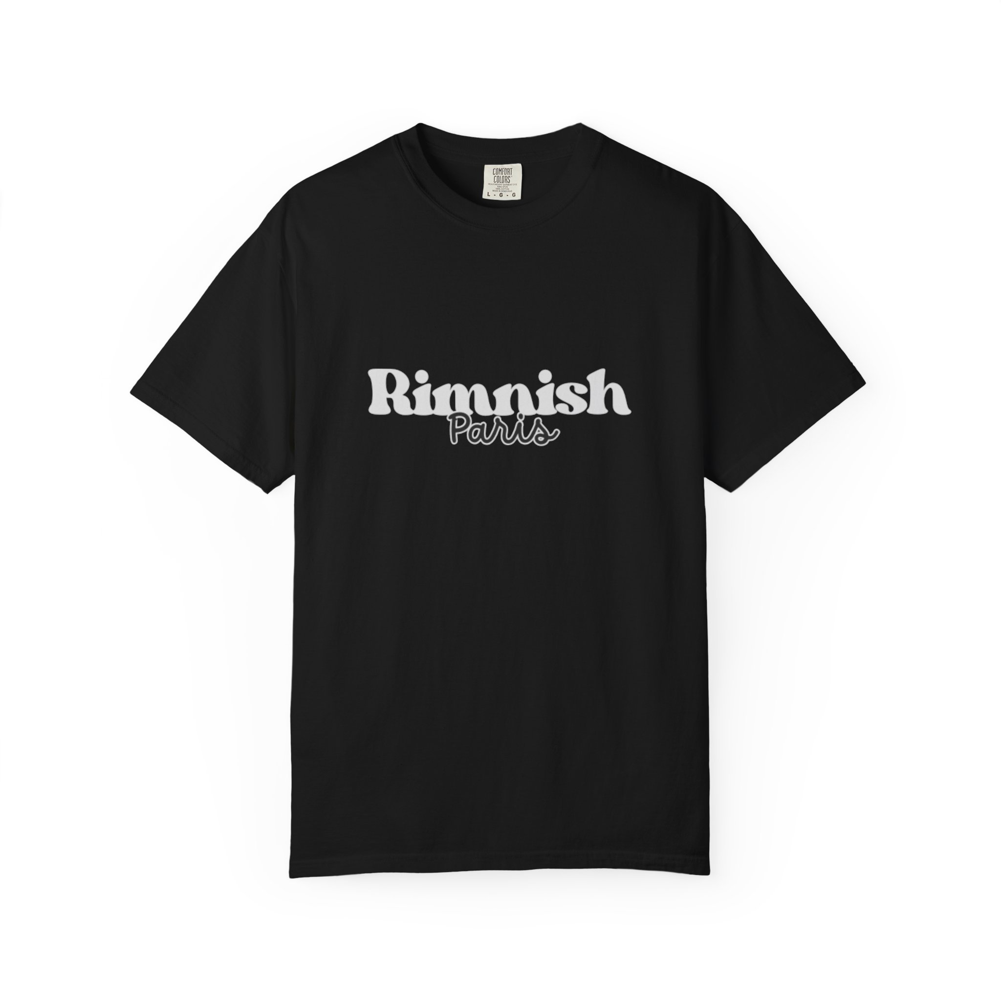 rimnish paris script t shirt