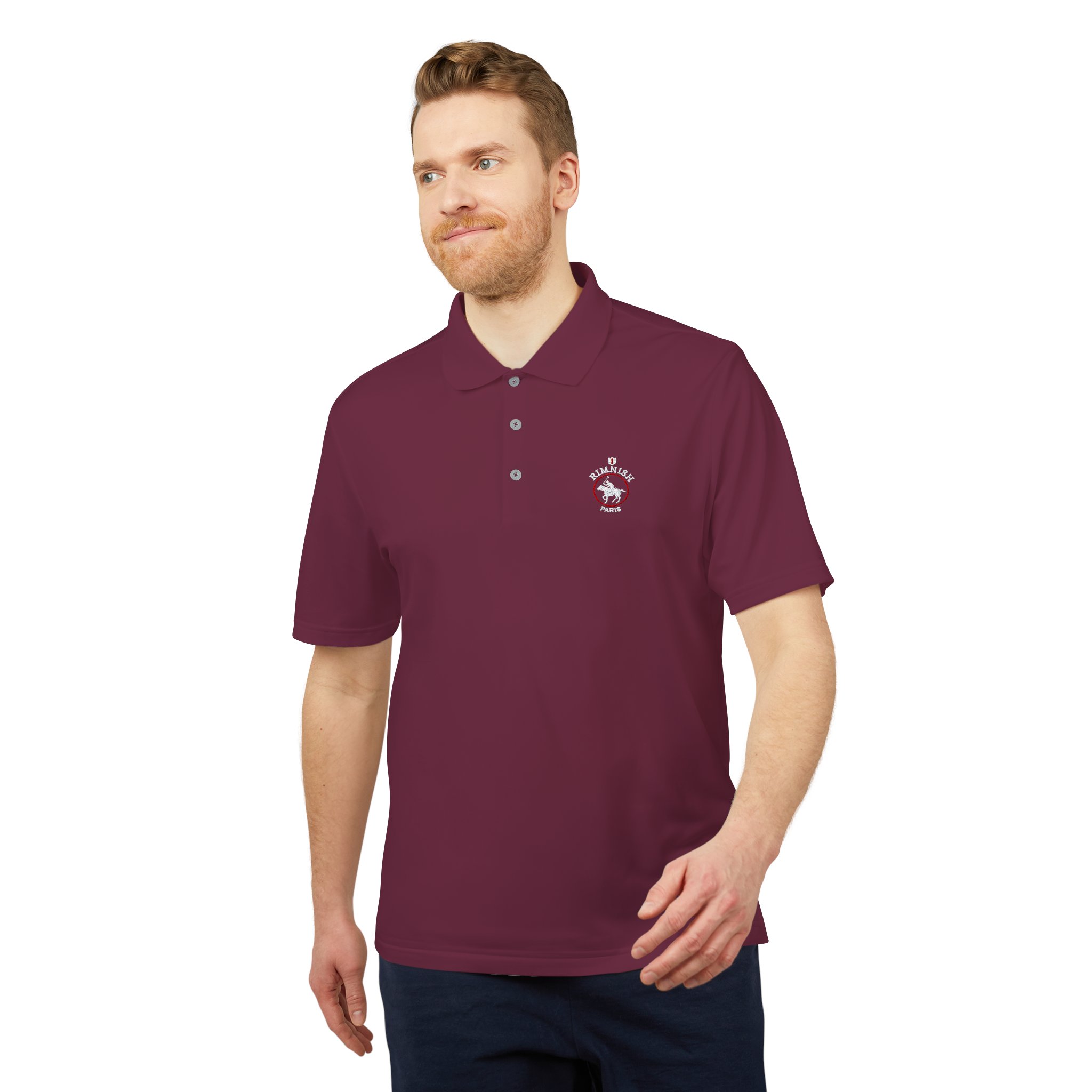 rimnish paris minimal mehroon polo
