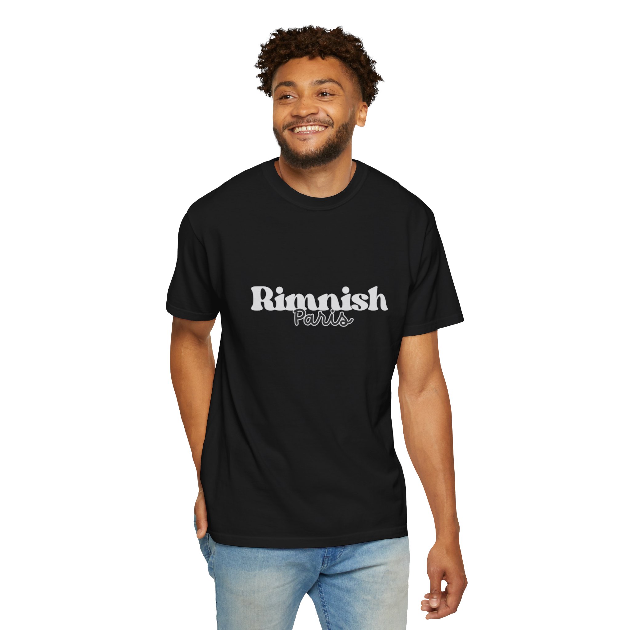 rimnish paris script t shirt